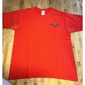 VTG Lonestar Steakhouse & Saloon Restaurant Shirt Lg Don't Mess‎ With Texas Red